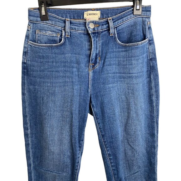 L’Agence Women’s Mid Rise Slouchy Straight Shane Jeans size 24 - Picture 5 of 6